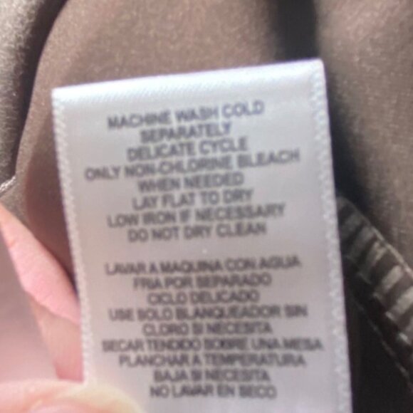 Andrew Marc Brown Faux Suede Front Seam Pull On Pants Career Comfort Soft - Picture 6 of 6